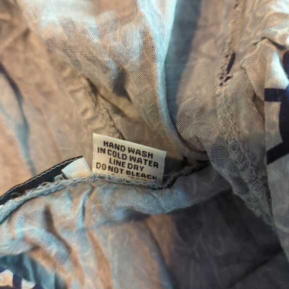 Raya Sun Dress Swim Cover Up Small/Medium Gray Blue Coastal Nautical Beach - Picture 6 of 7